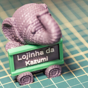 Elefante de Tricô Personalizado